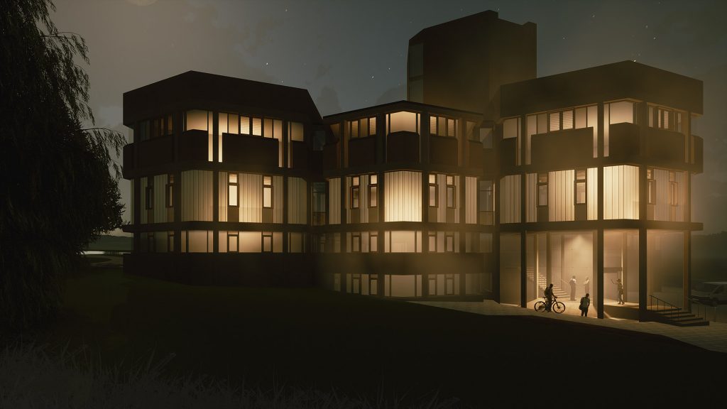 20048-CO-ZZ-ZZ-VS-A-00009-ProposedModel Geography Building External façade refurbishment